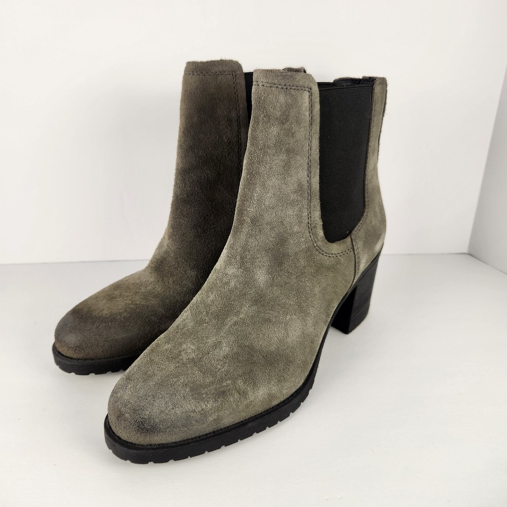 Sam Edelman Women's Gray Suede Ankle Dressy Booties Size 9